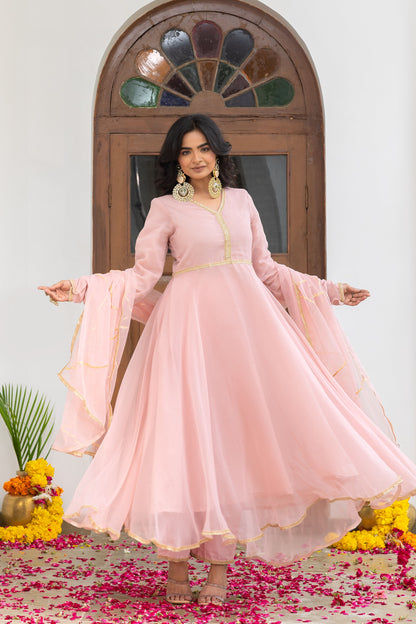 Tarini Pink Anarkali Set