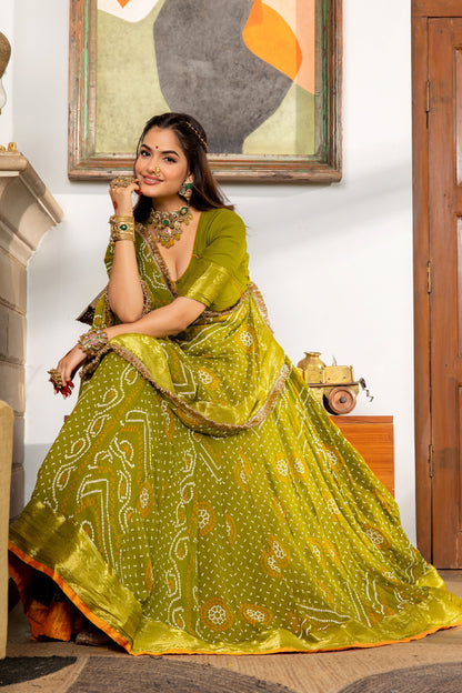 Falguni Bandhani Lehenga