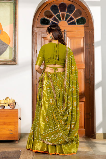 Falguni Bandhani Lehenga