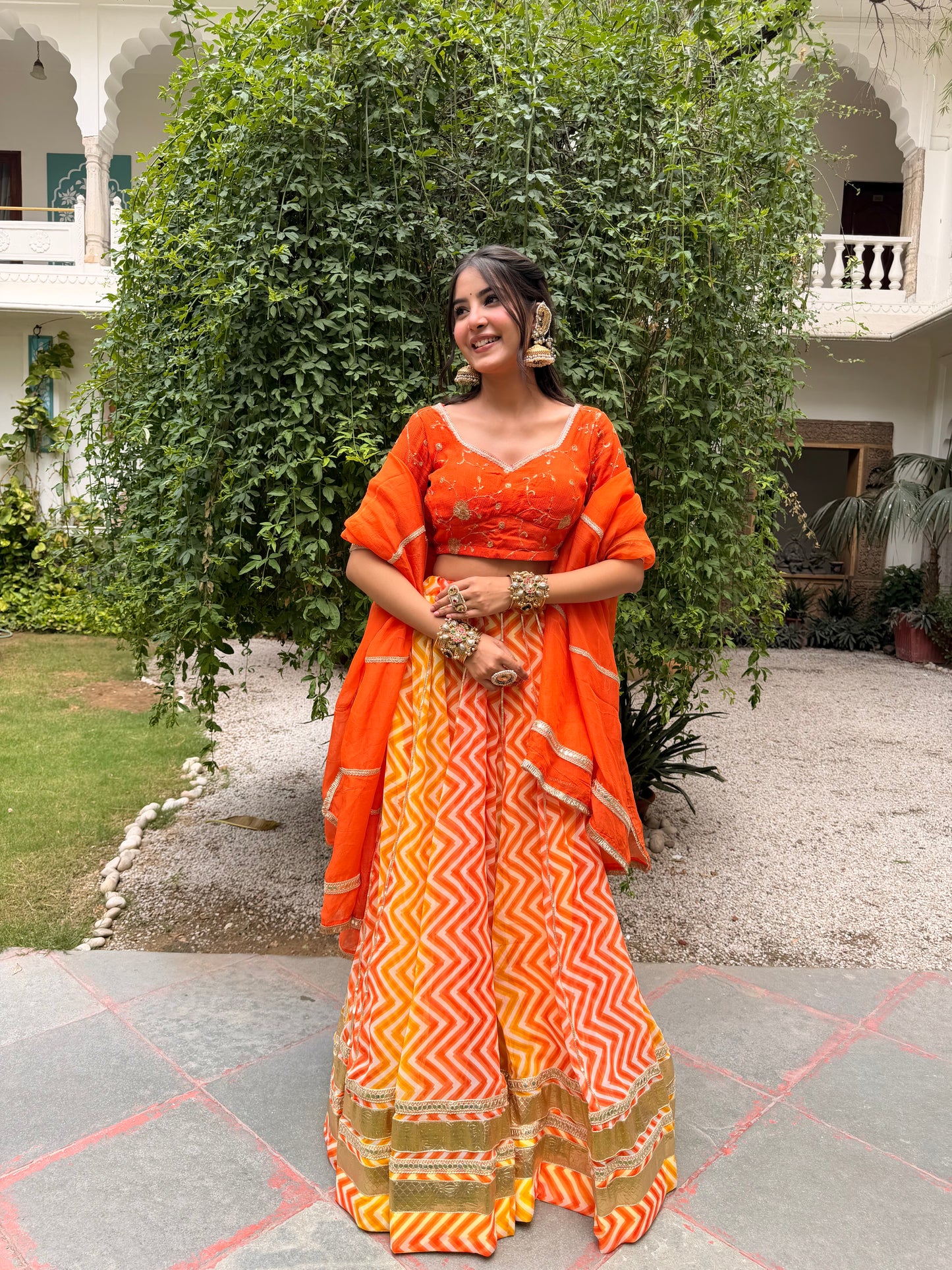 Diksha Zigzag Leheriya Lehenga
