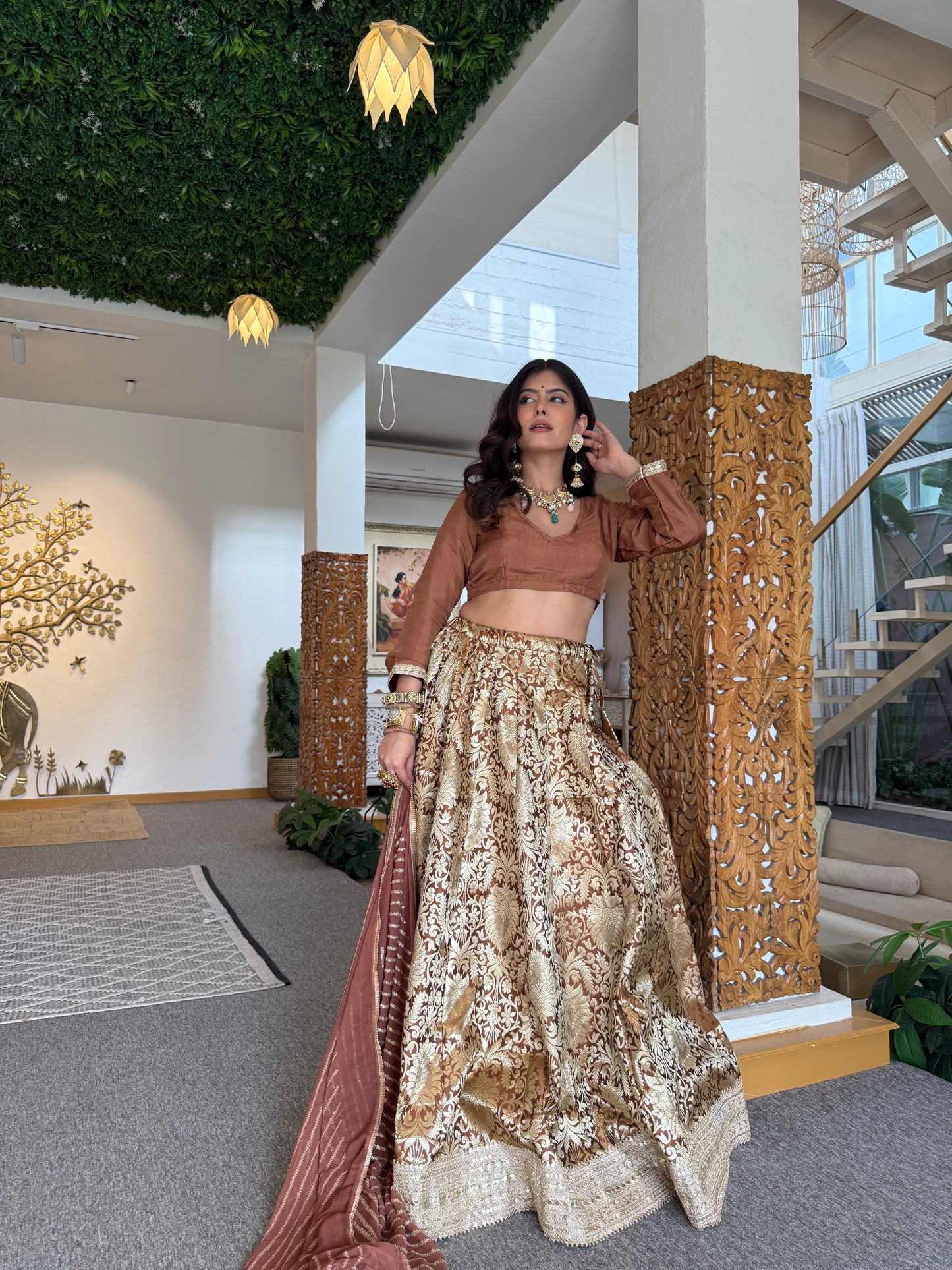 Simran Brown Lehenga