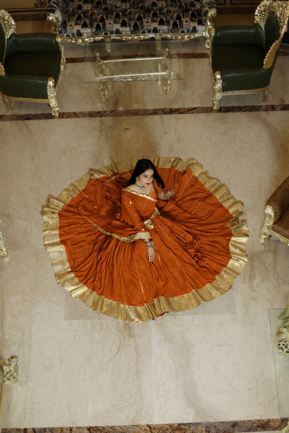 Maithili Rust Lehenga