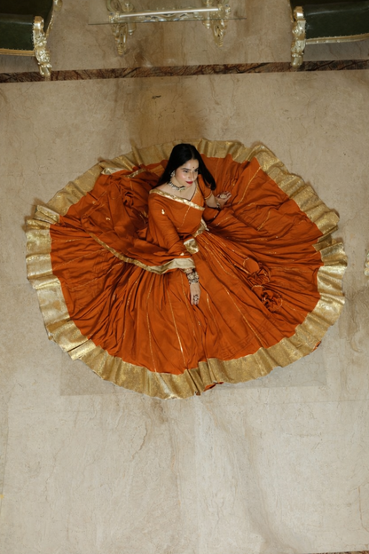Maithili Rust Lehenga