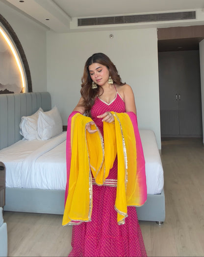 Dhiti Pink Sharara Set