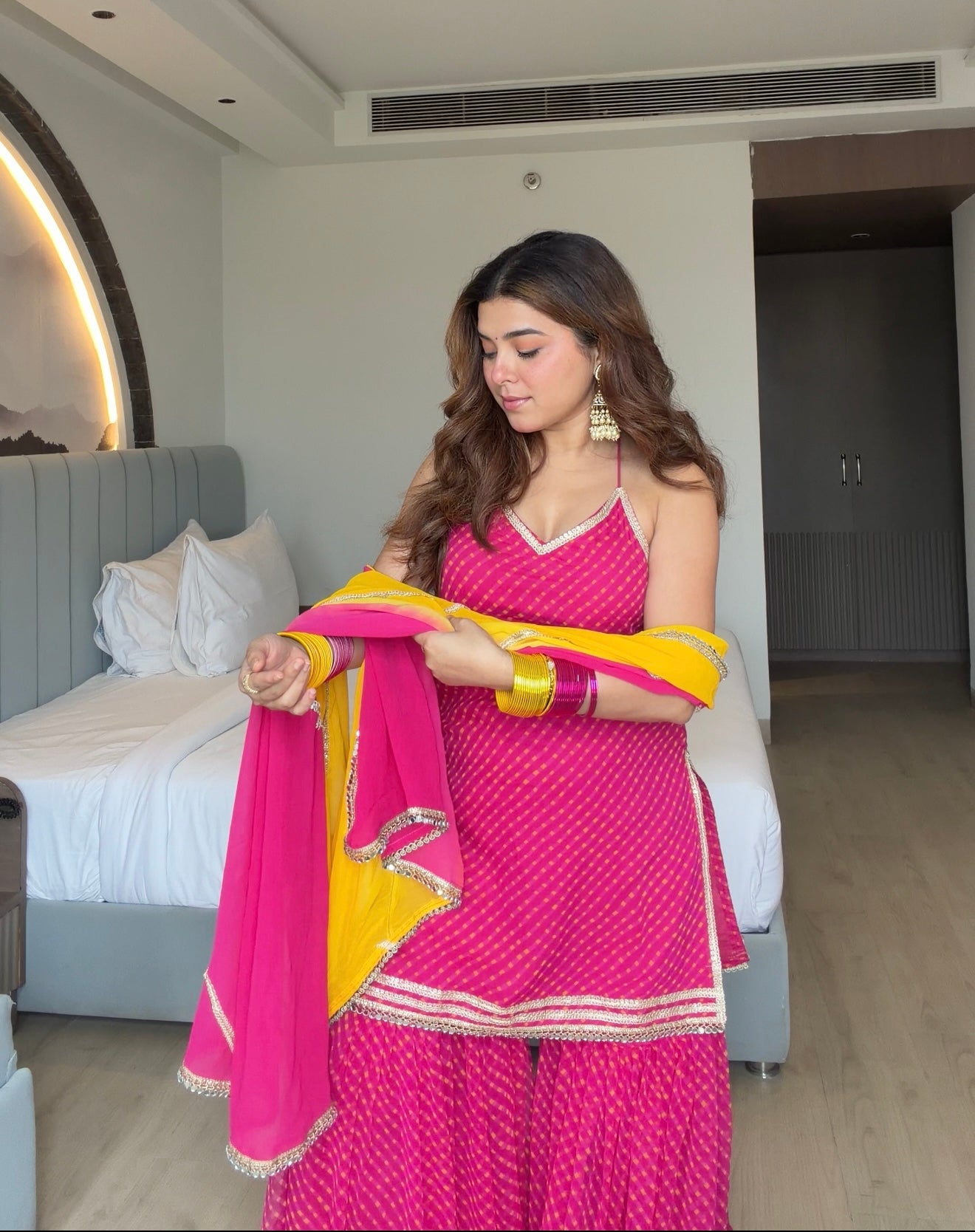 Dhiti Pink Sharara Set