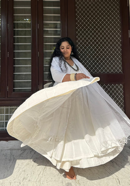Pakhi White Angrakha Anarkali Set