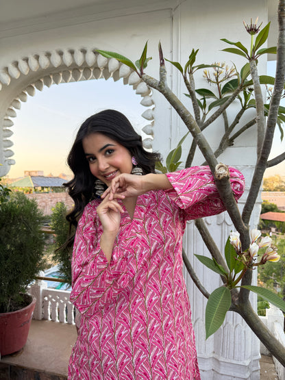 Blush Cotton Farshi Set