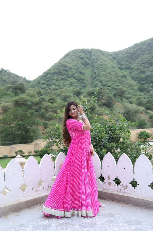 Mohini Pink Anarkali