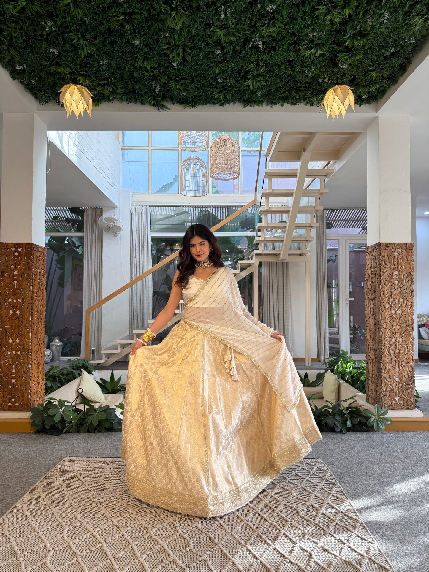 Prajakta Ivory Lehenga