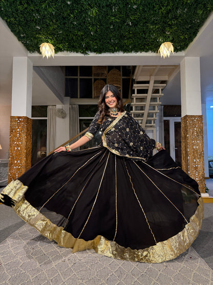 Neerja Black Lehenga
