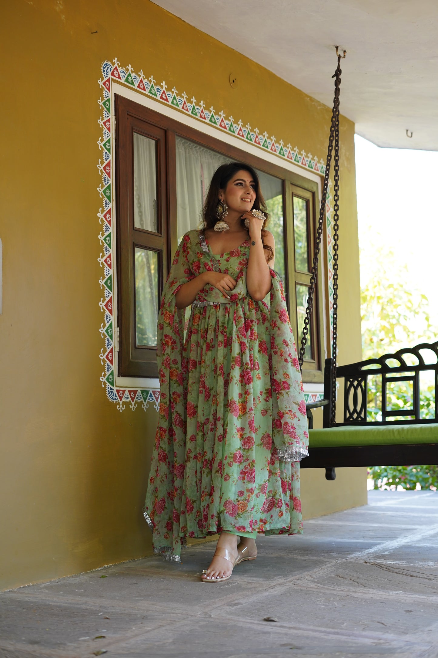 Preet Chiffon Anarkali Set
