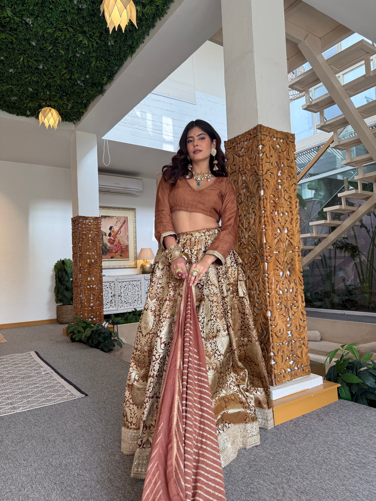 Simran Brown Lehenga