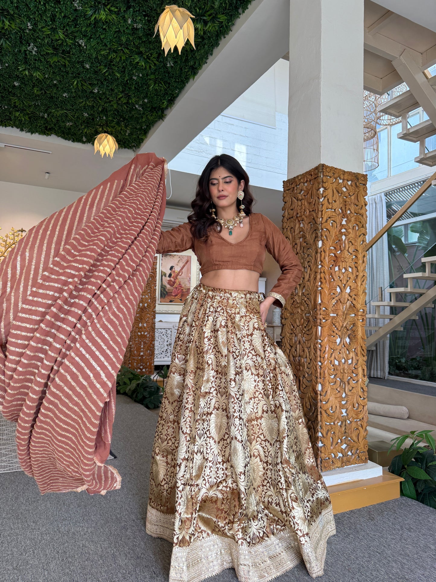 Simran Brown Lehenga