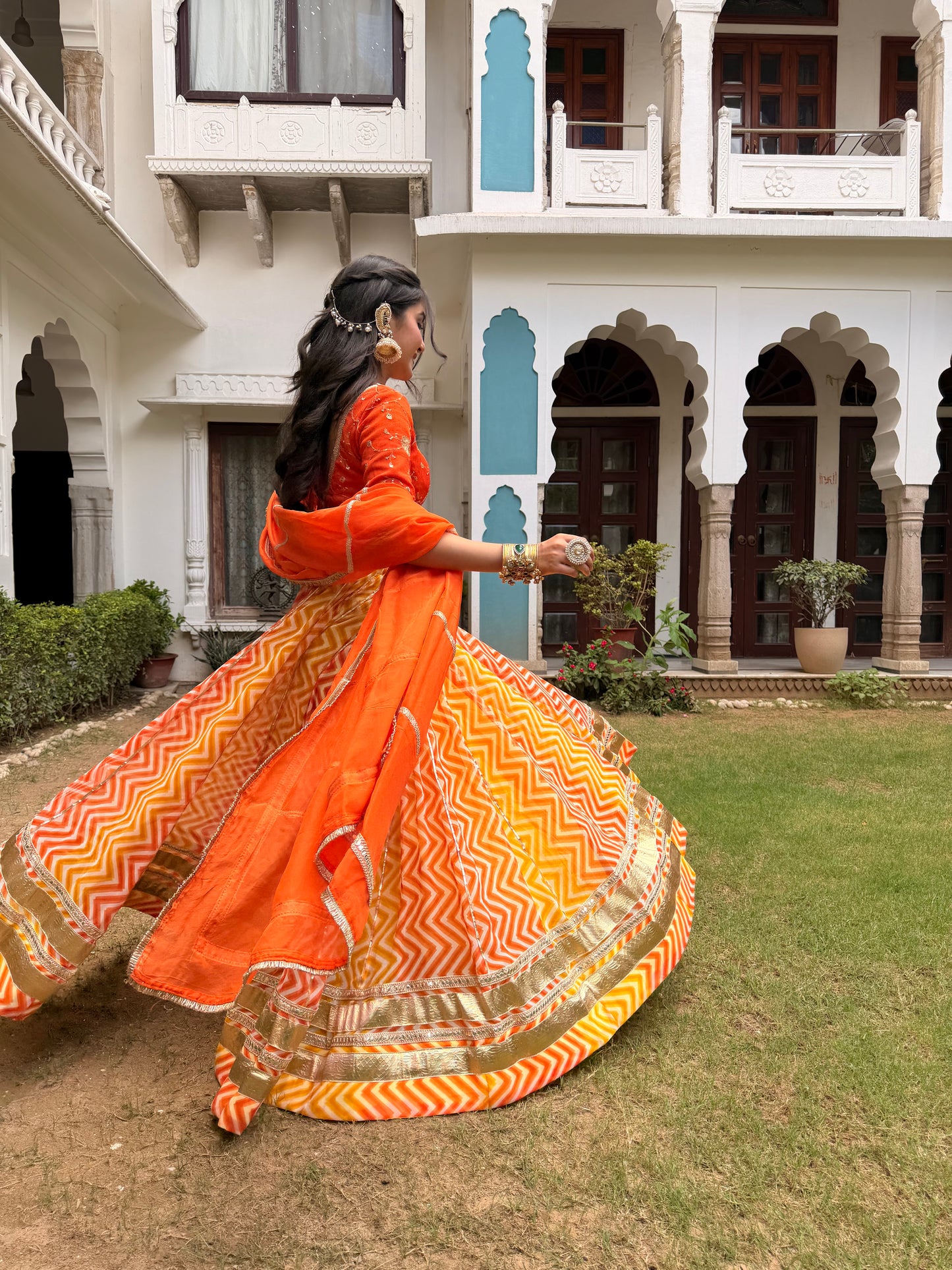 Diksha Zigzag Leheriya Lehenga
