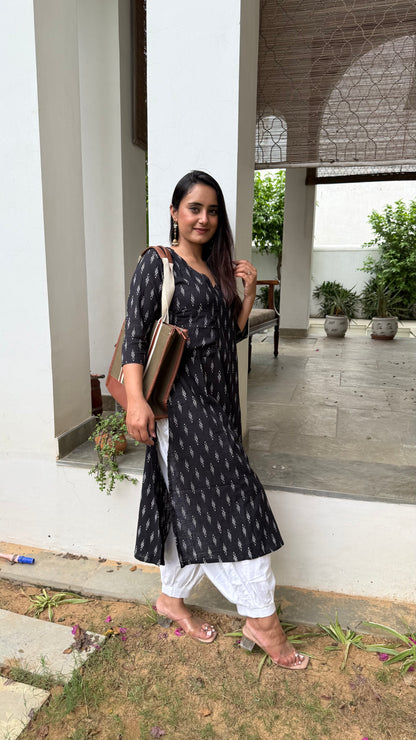 NEEMA BLACK KURTA SET