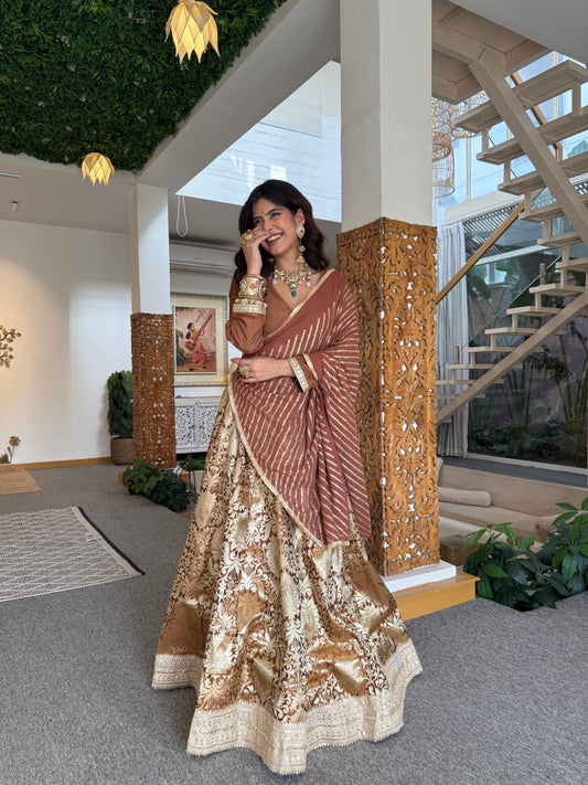 Simran Brown Lehenga