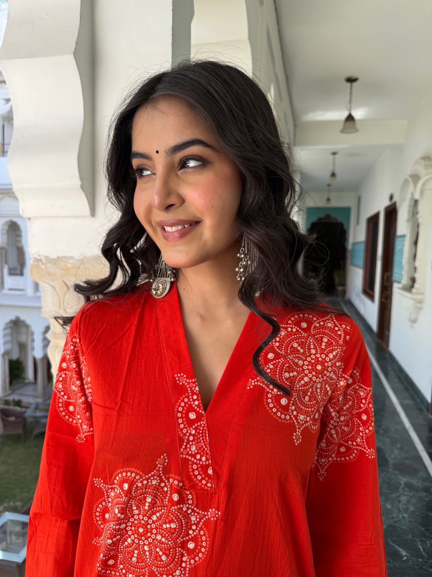 Raahi Cotton Bandhani Farshi Set