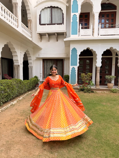 Diksha Zigzag Leheriya Lehenga