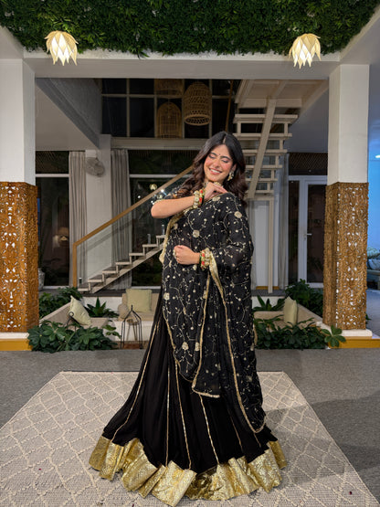 Neerja Black Lehenga