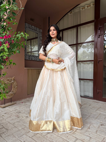 Atharvaa Ivory Lehenga