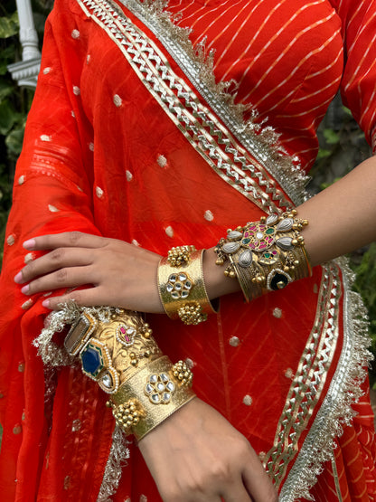 Priya Orange Leheriya Lehenga