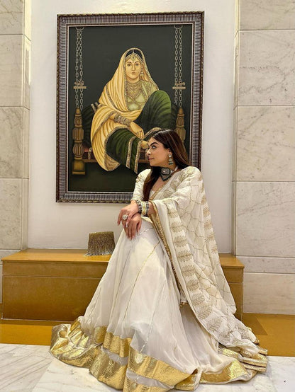 Padmini White Lehenga