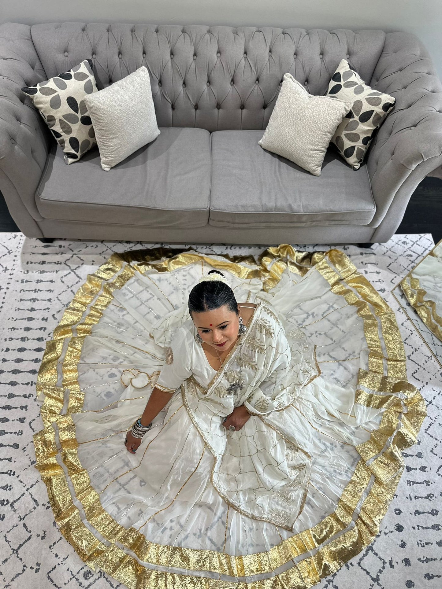 Padmini White Lehenga