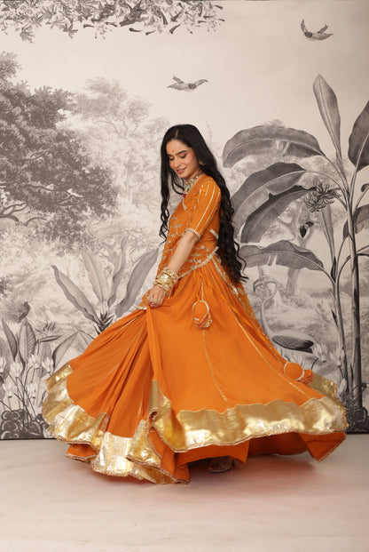 Purvai Haldi Lehenga