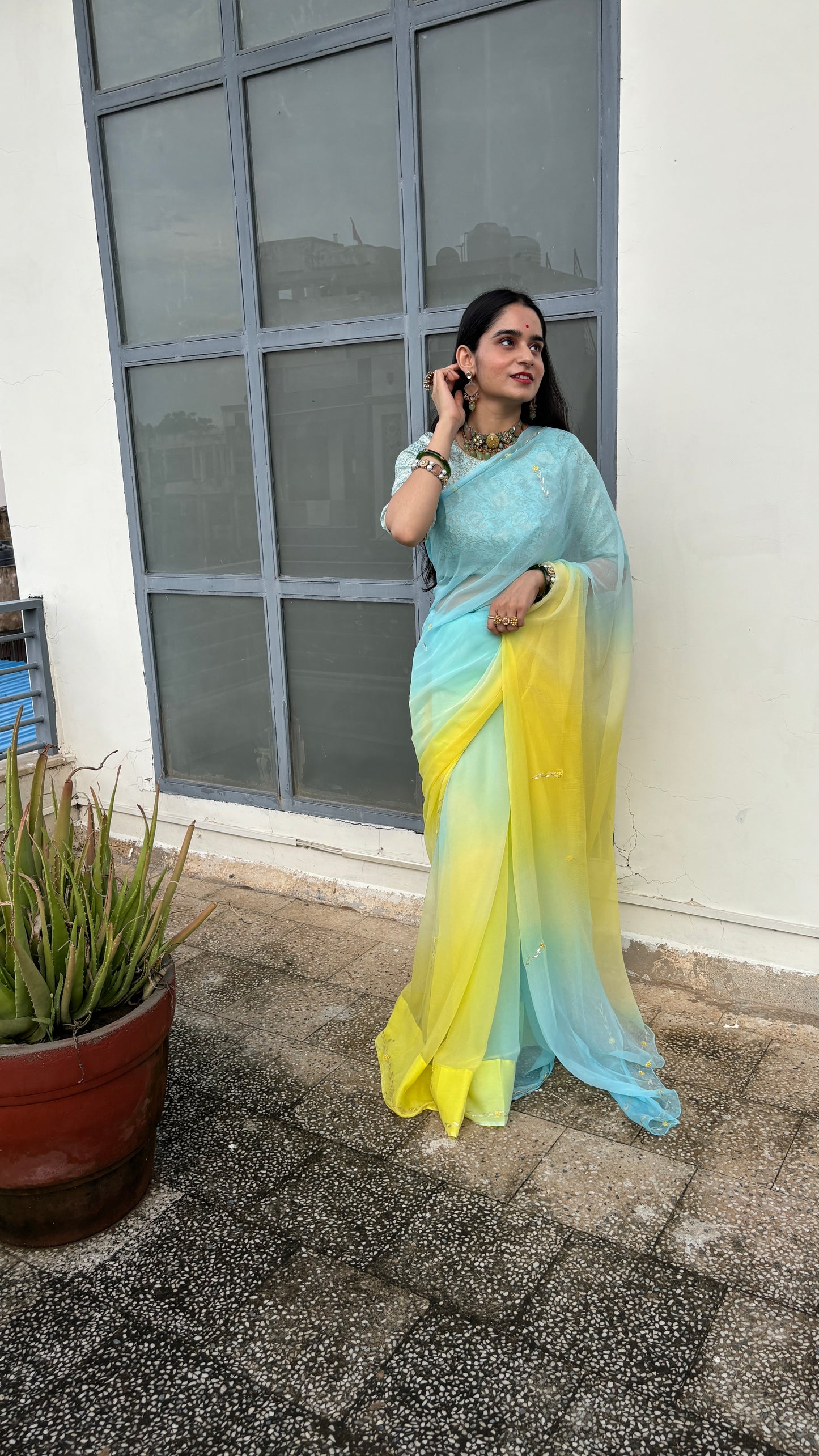 Qurbat Chiffon Saree