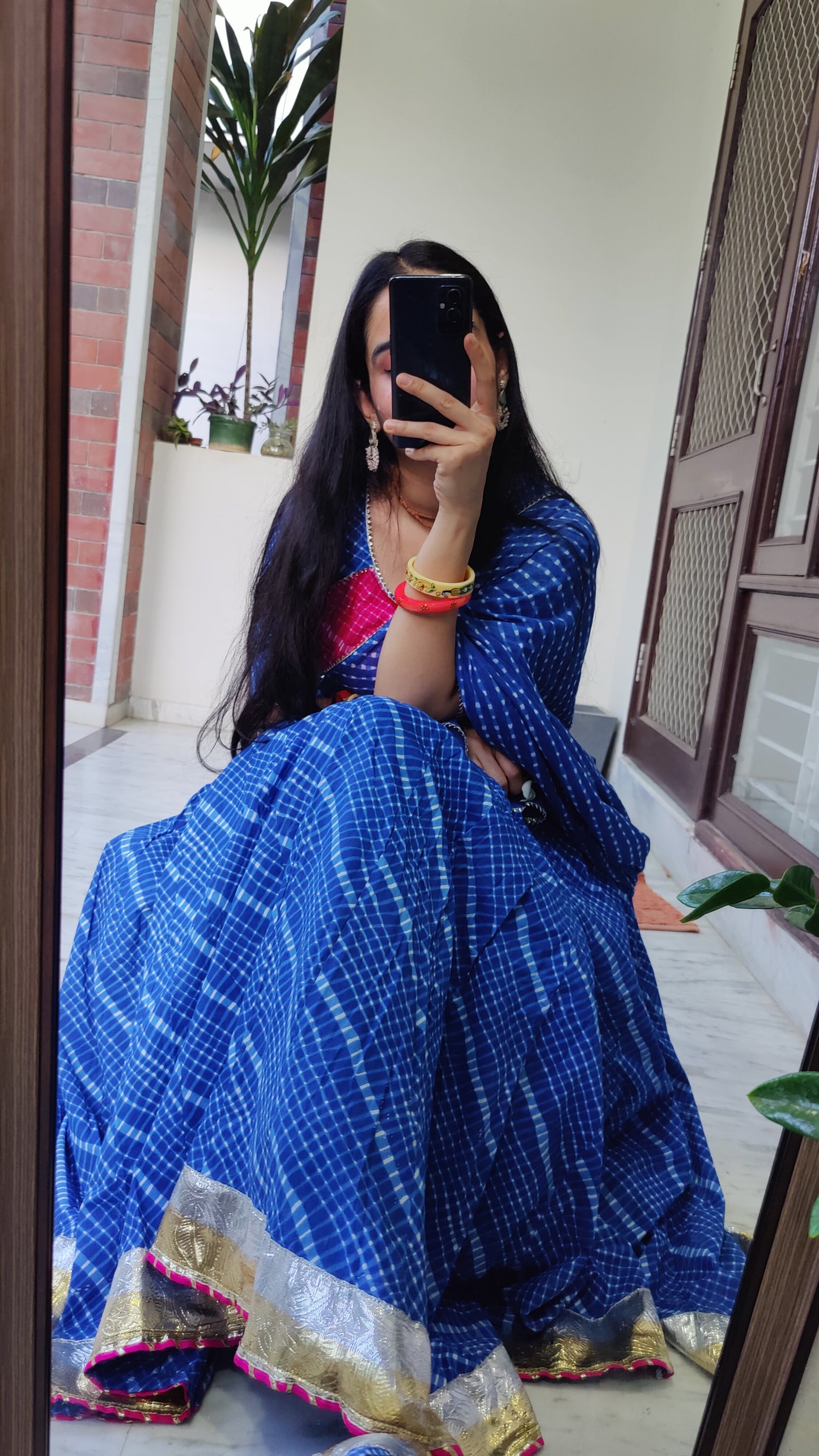 Neelkamal Cotton Mothda Lehenga