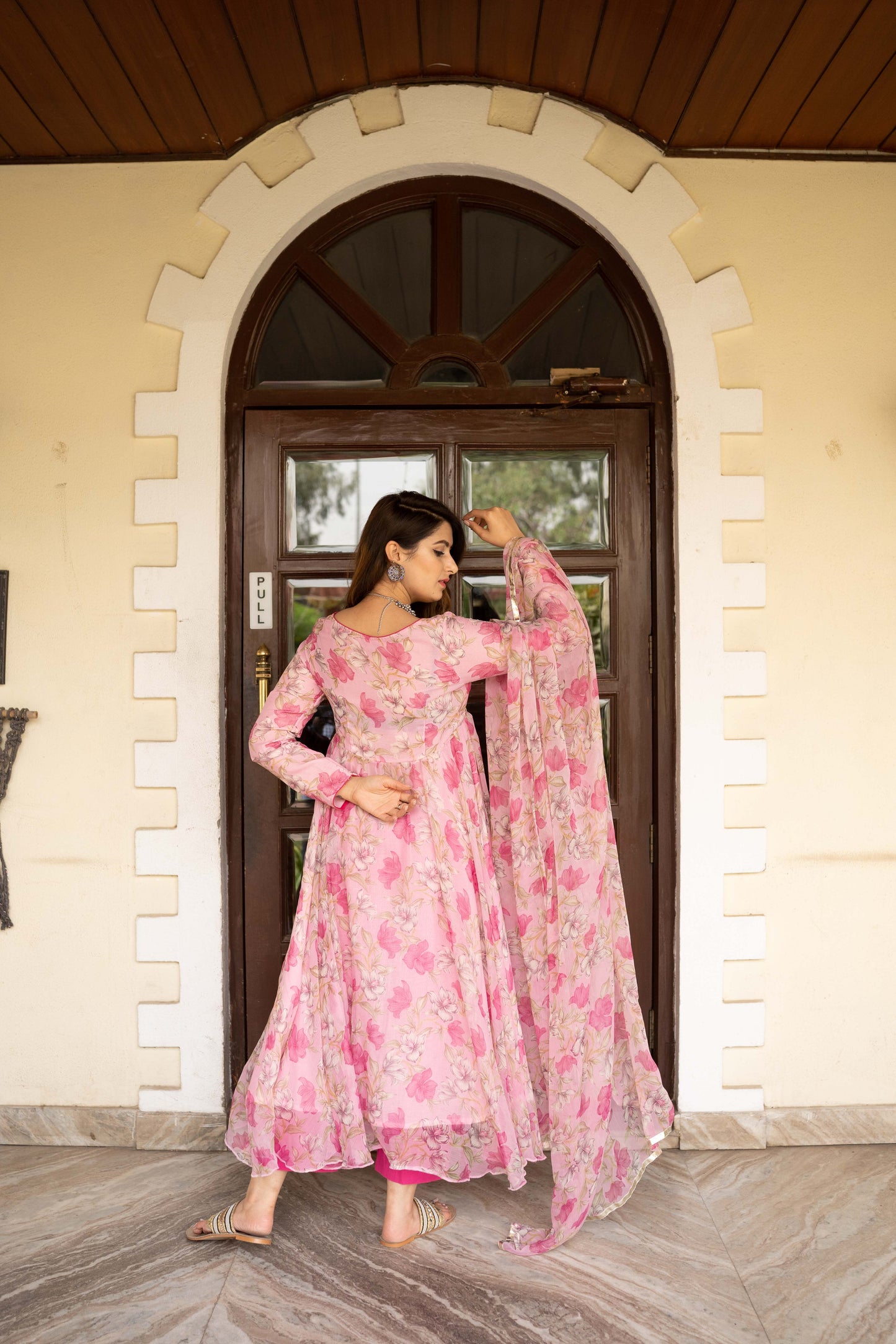 Lavanya Pink Floral Set