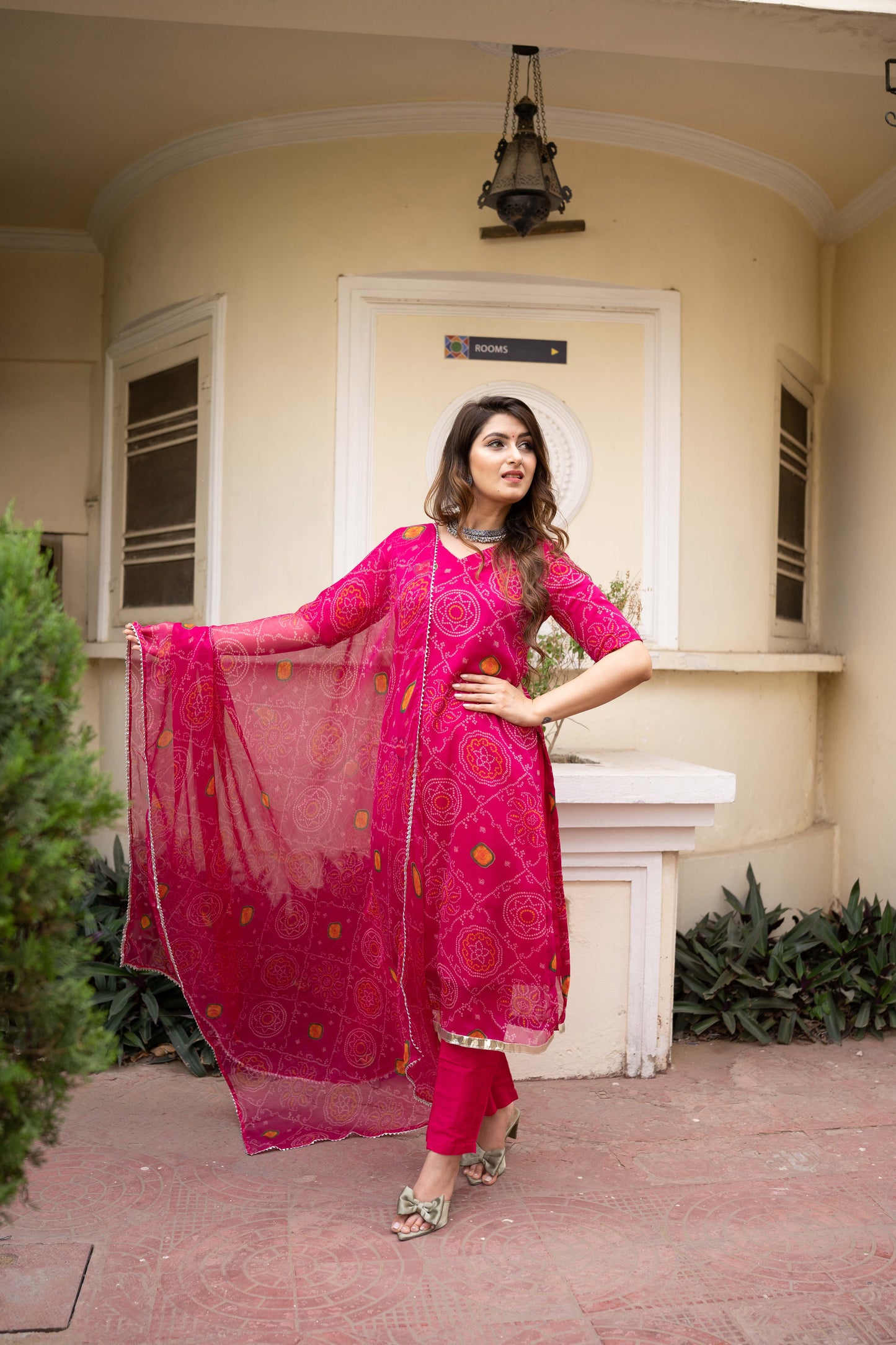 Teertha Pink Suit Set