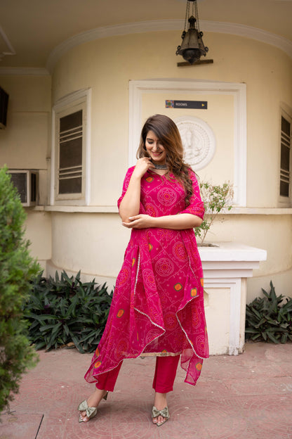 Teertha Pink Suit Set