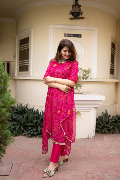 Teertha Pink Suit Set