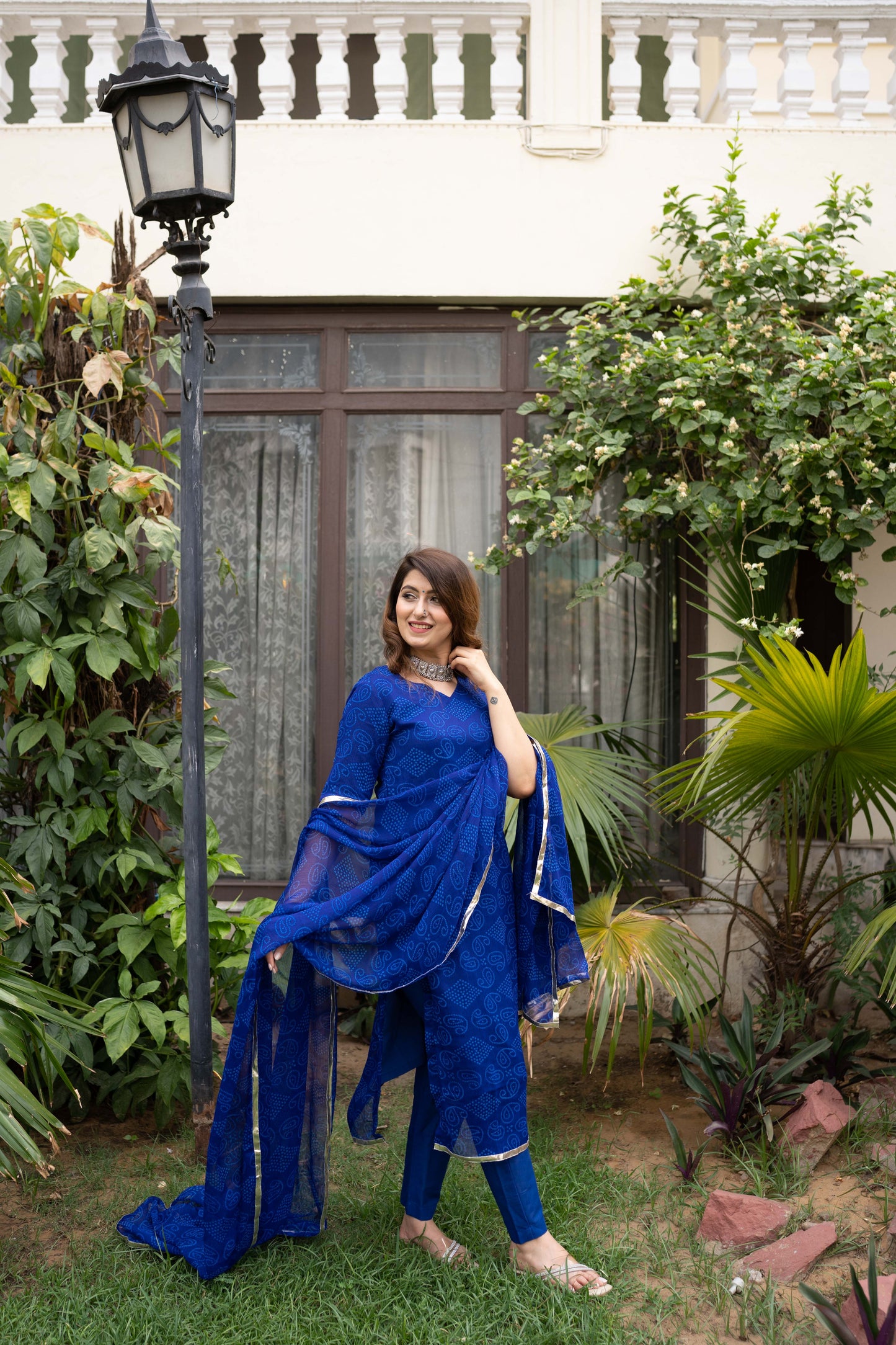 Teertha Blue Suit Set