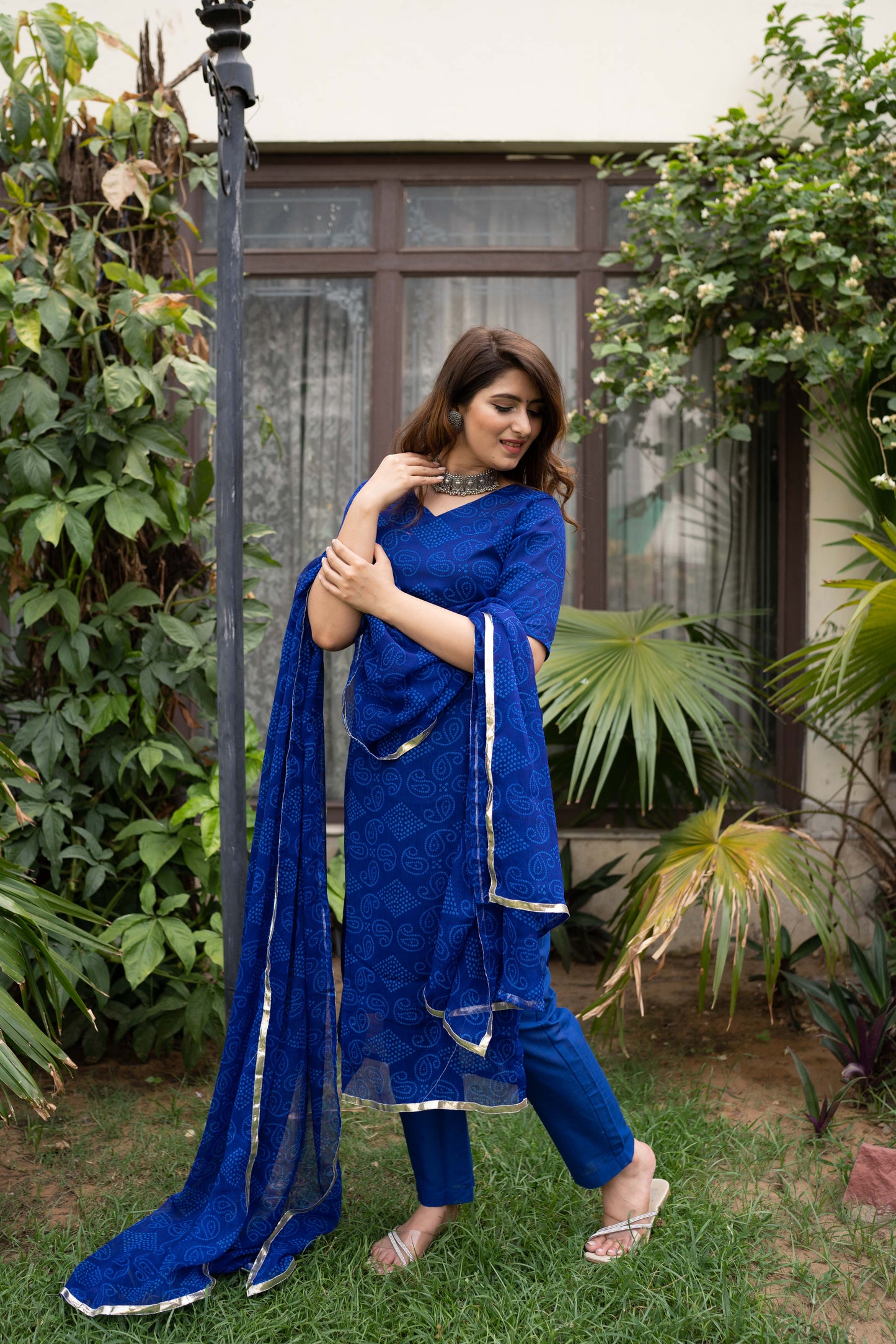 Teertha Blue Suit Set