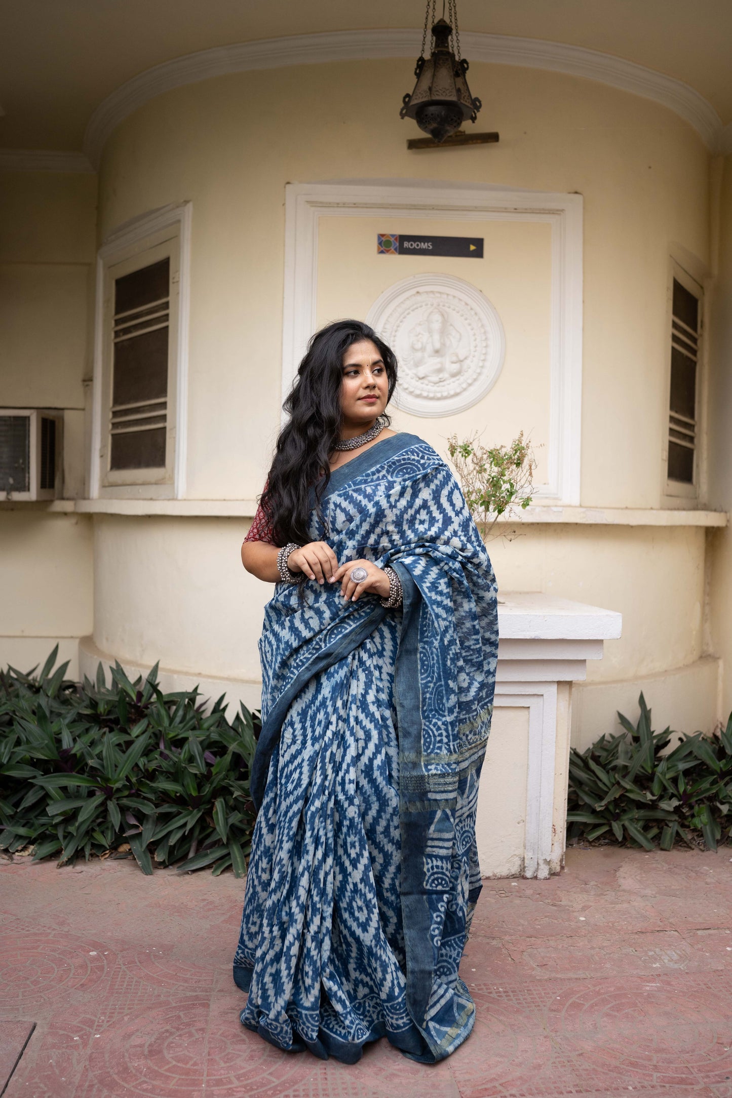 Alakhnanda Indigo Saree