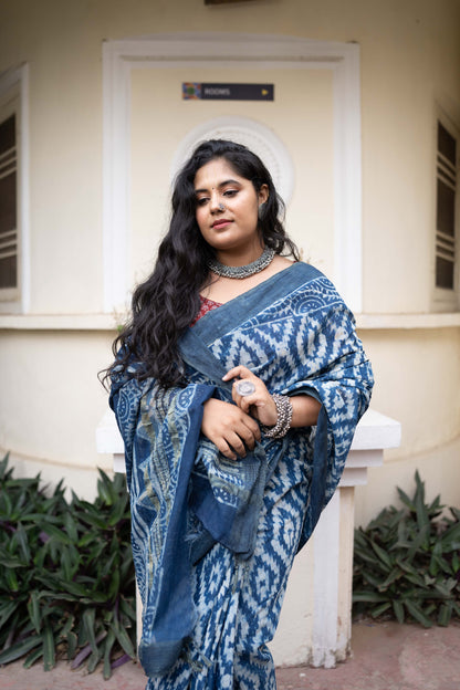 Alakhnanda Indigo Saree